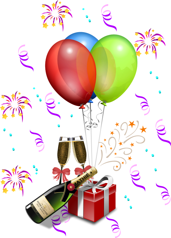 clipart balloons and streamers - photo #16
