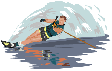 water skiier
