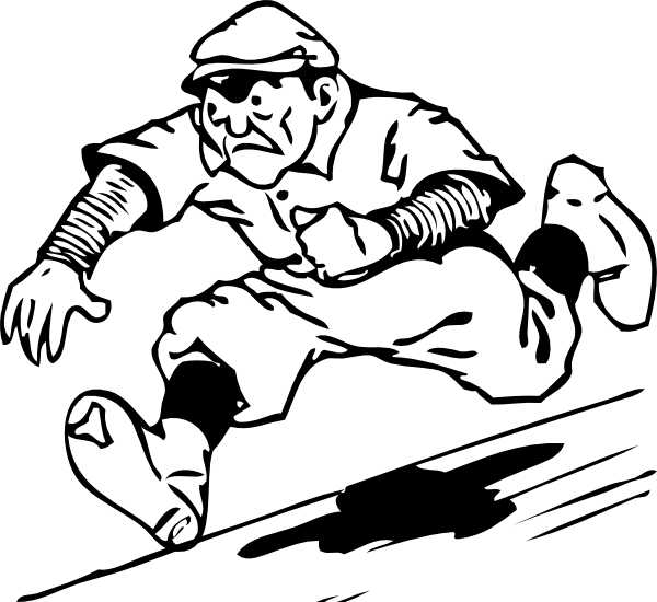 free sports clipart black and white - photo #49