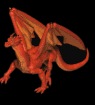 animated red dragon