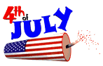 4th of July firecracker animation