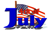 USA flag 4th of july graphic