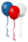 Red White Blue Balloons