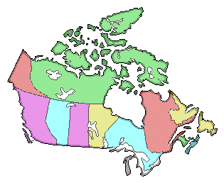 Old Map Of Canada