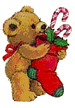 bear with a stocking