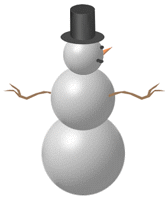 animated snow man dropping trousers