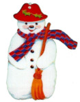 a fashionable snowwoman!