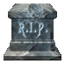 RIP Tombstone Marker