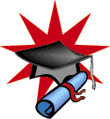 graduation cap and degree scroll