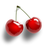Realistic Picture of Cherries