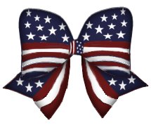 bow with stars and stripes