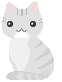 Pale gray kitten