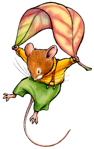 adventurous, sky diving mouse