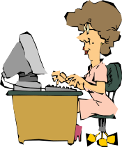 clipart people working