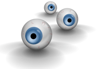 blue eyeballs