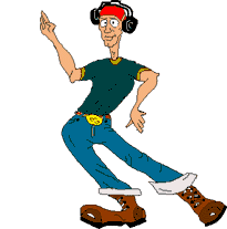 Dancing Clip  on Man Dancing While Listening To Music On Headphones