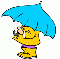 Person In Rain