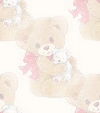 Wallpaper Borders on Teddy Bear Holding A Baby Teddy Bear