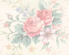 vintage inspired floral wallpaper tile