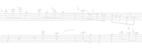 light colored music staff background