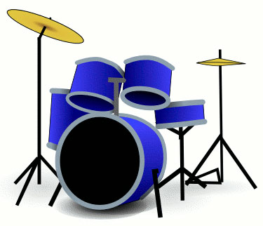blue drum kit