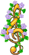 floral treble clef