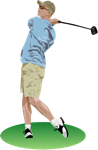 golf swing graphic