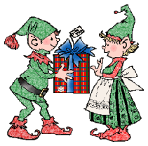even elves exchange gifts!