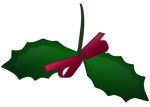 Holly with bow