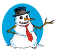 snowman greeting animation