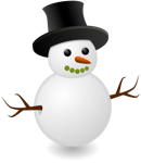 Snowman Button Mouth