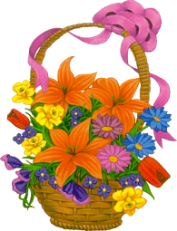 flowery basket