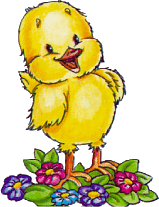Cheery Easter chick