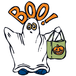 Ghostly halloween costume