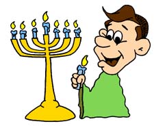 Rabbi Menorah Cartoon