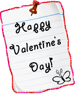 Happy Valentines Animated Note