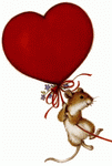 valentines mouse clipart