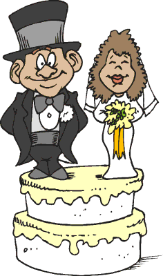 Bride And Groom On Cake