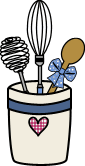 wooden spoon and a whisk in jar