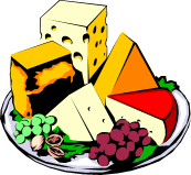 Plate Of Cheeses