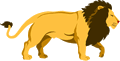 small clipart of a lion