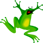 funny frog graphic