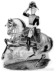 Civil war soldiar on a white horse