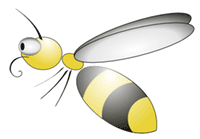 cartoon bumble bee