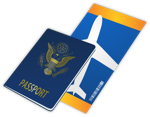Passport and Plane Ticket