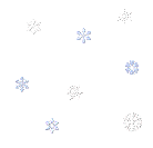 snowflakes falling in the background, animation