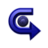 curved arrow